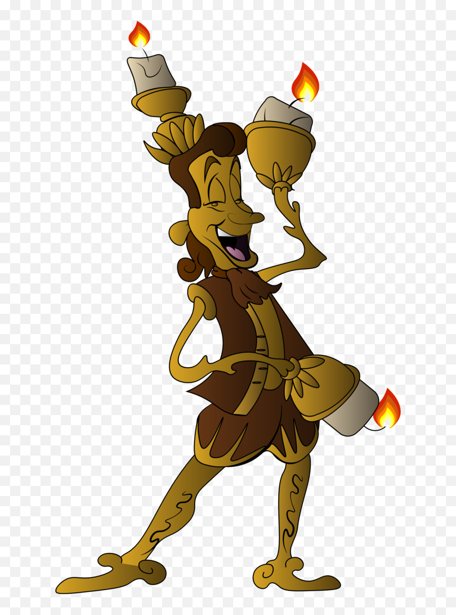 Featherduster Cogsworth Squidward - Belle Lumiere Cogsworth 2017 Png,Beast Png