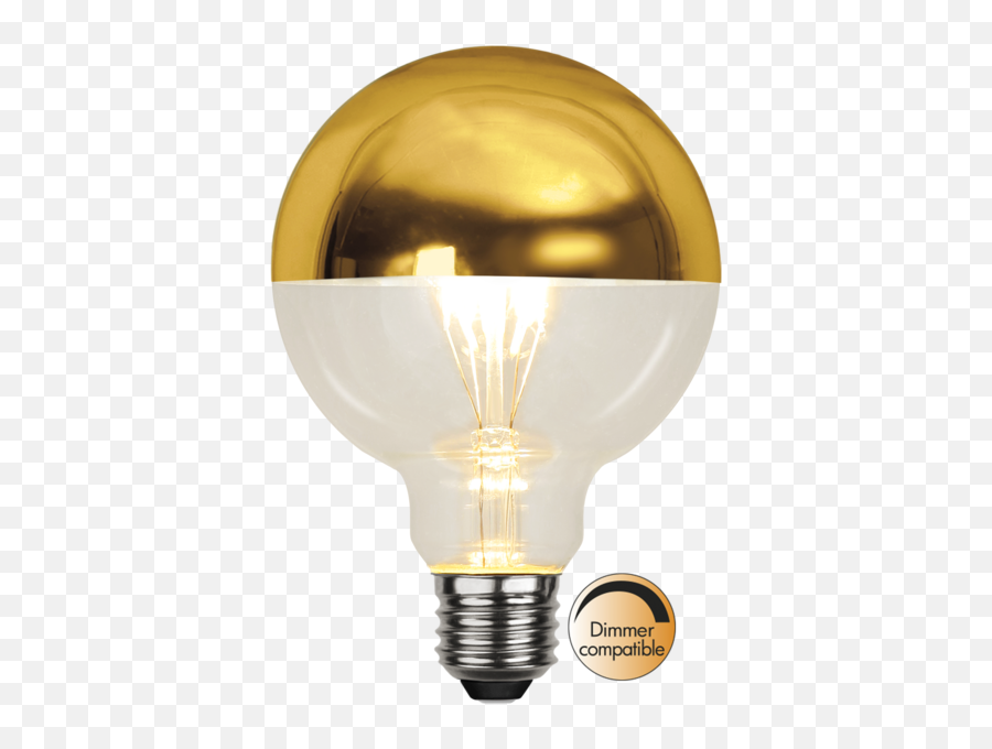 Led Lamp E27 G95 Top Coated - Glödlampa E27 Toppförseglad Png,Light Bulb Transparent