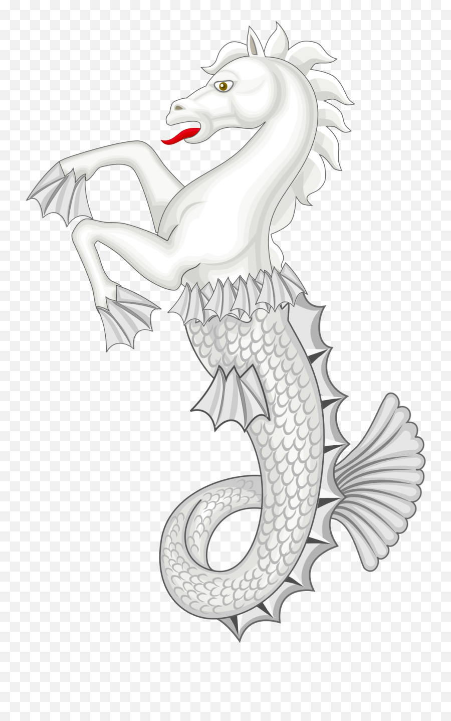 Fileippocampo Supporto Sea Horse Supporter Heraldrysvg - Supporter Heraldry Png,Sea Horse Png