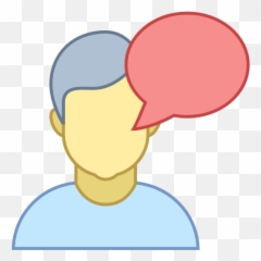 Talk Conversation Bubble Man Free Icon Of Responsive - Registration Png