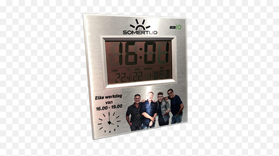 Digital Clock With Your Own Picture - Somertijd Png,Digital Clock Png