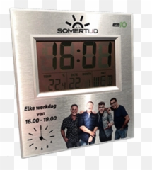Digital Clock With Your Own Picture - Somertijd png