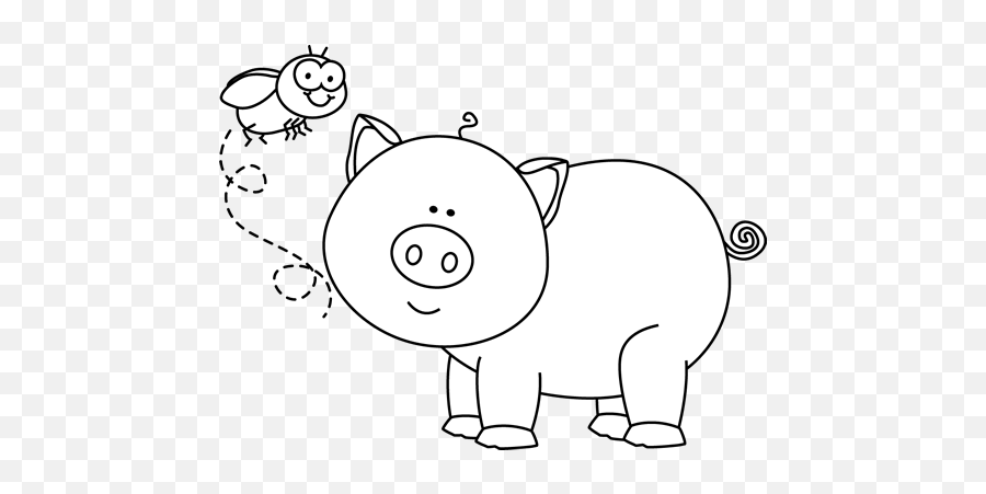 Download Free Png Pig Clipart Black And White My Cute - Pig Clipart Black And White My Cute Graphics,Pig Clipart Png