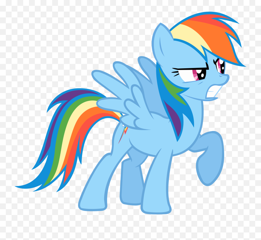 Friendship Is Magic - Rainbow Dash My Little Pony Angry Png,My Little Pony Transparent