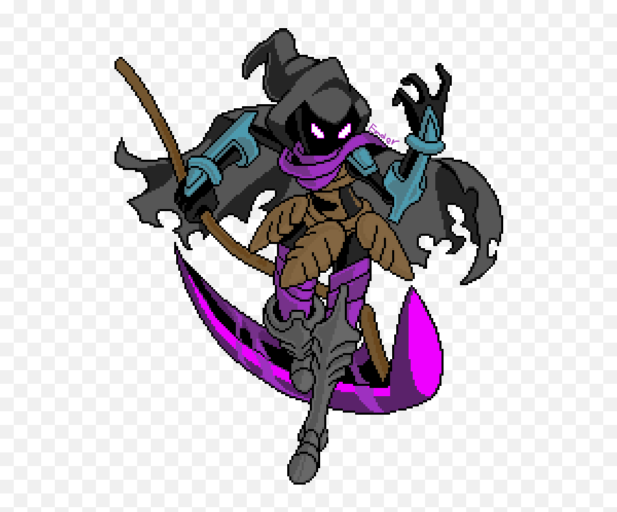 I Made Raven In The Style Of Specter Knight From Shovel - Specter Knight Shovel Knight Png,Shovel Knight Png