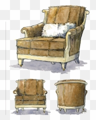 Download Silla De Rey Png - Chair Transparent Png Uokplrs Couch,Rey Png
