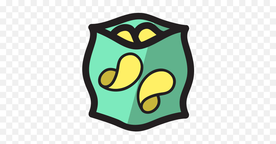 Bag Chips Package Potato Chip Icon - Cartoon Potato Chips Png,Chips Png