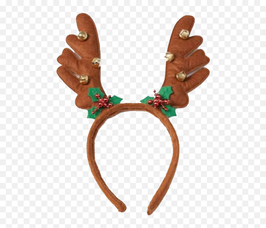 Christmas Reindeer Headband Clipart - Reindeer Antlers Headband Png,Headband Png