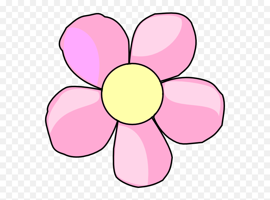 Cute Pink Flower Clipart Png - Simple Flower Clipart,Flower Clip Art Png