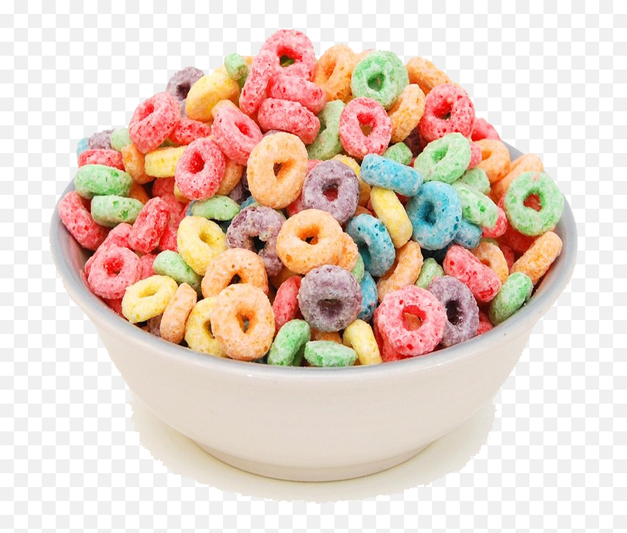 Breakfast Cereal Fruit Flavor - Bowl Cereal Fruit Loops Png,Cereal Png