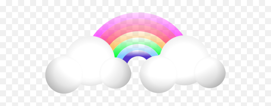 Download Cloud Rainbow Vector Clip Art - Circle Png,Rainbow Vector Png