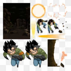 Quietly Burning Indomitable Resolve - Android 17 Dokkan Assets png