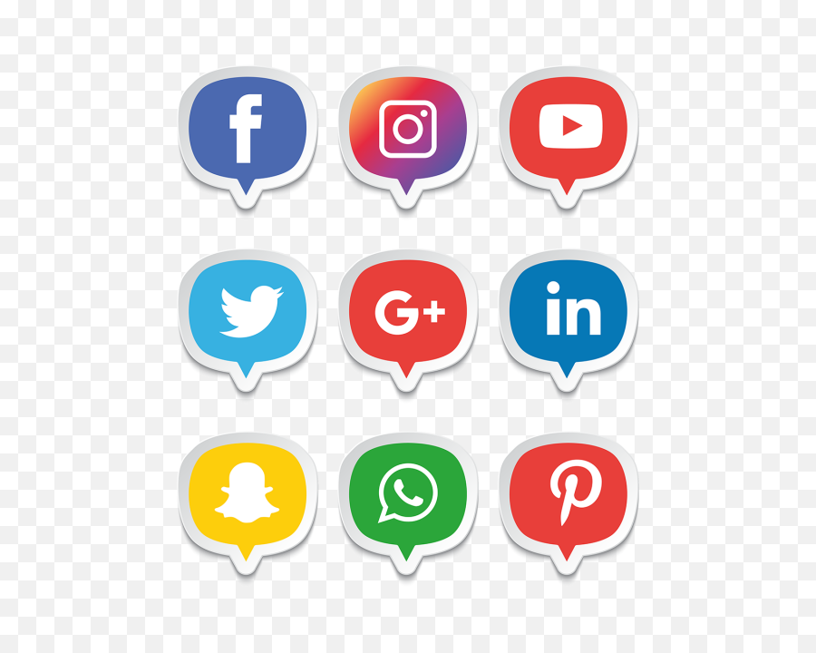 Download Vector Free Media Icons Set Logo Illustrator Png - Social Media Icons Png,Instagram Vector Png