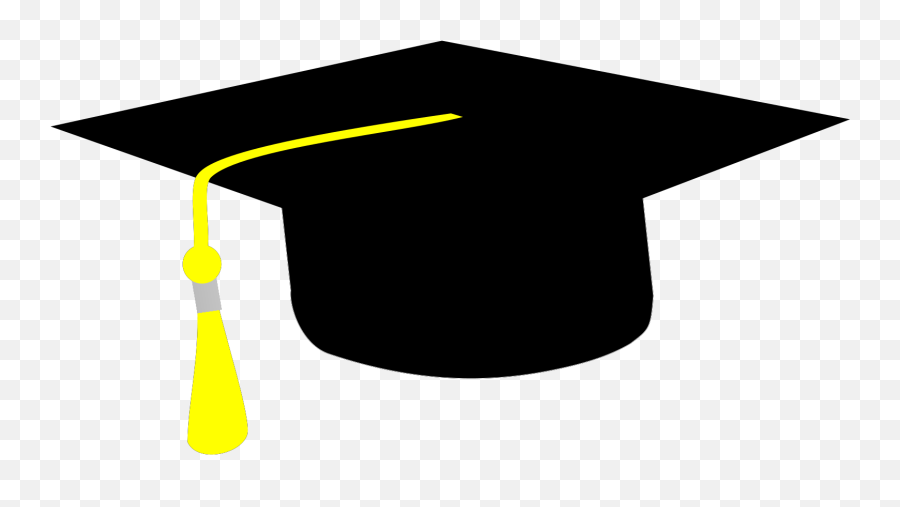 Graduation Hat Cap Clip Art Yellow Svg Vector - Graduation Cap Emoji Png,Birrete Png