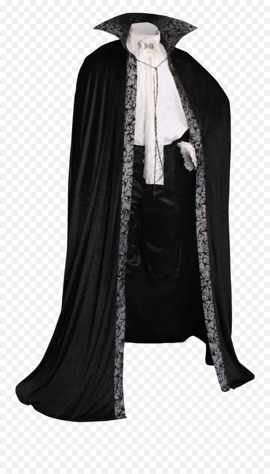 Medieval Renaissance Dracula Style Cape - Transparent Vampire Cape Png,Cloak Png