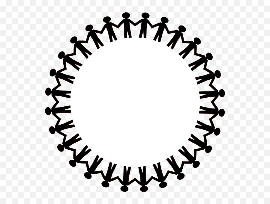 Clip Art Free Black People Clipart - Ring Of People Holding Hands Png,People Clipart Transparent