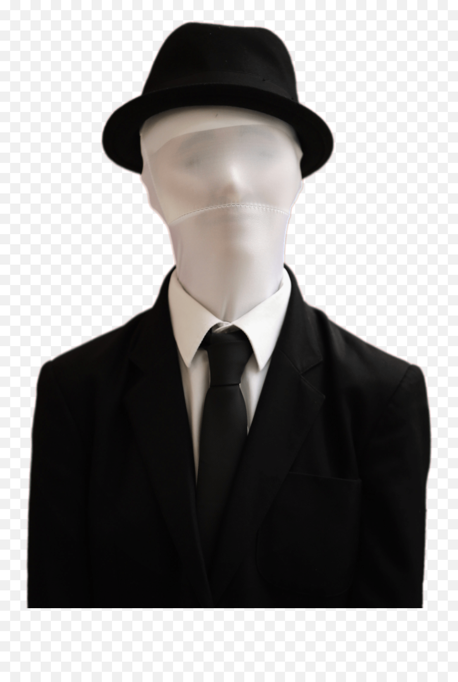 Slender Man Wearing Hat Transparent Png - Slender Man Transparent Png,Slender Man Transparent