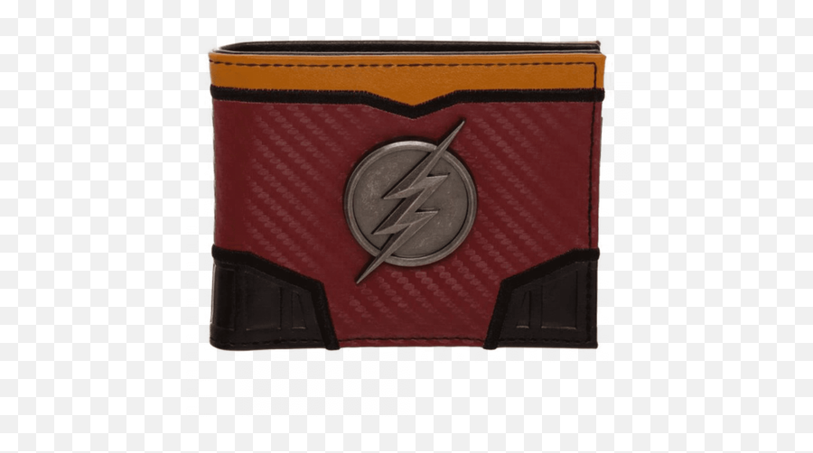 Flash Metal Logo Carbon Fiber Bi - Fold Wallet Horizontal Png,The Flash Logo