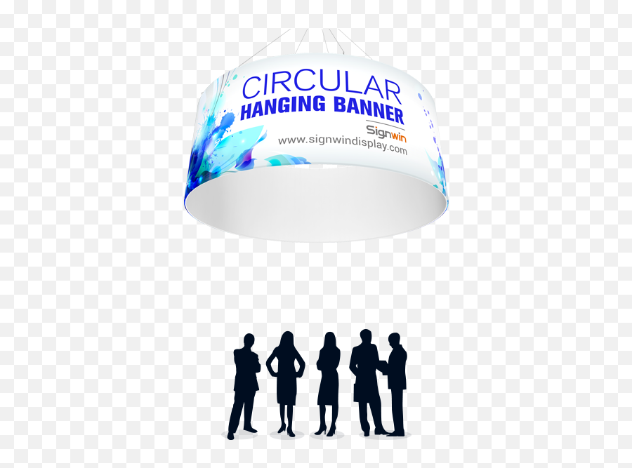 Download Circular Tube Hanging Banner - Silhouette Png,Hanging Banner Png