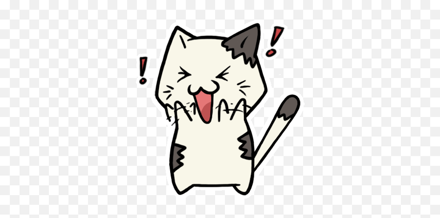Top And Bobbis Face Hahahahaha Stickers For Android U0026 Ios - Happy Cartoon Cat Gif Png,Cat Gif Transparent