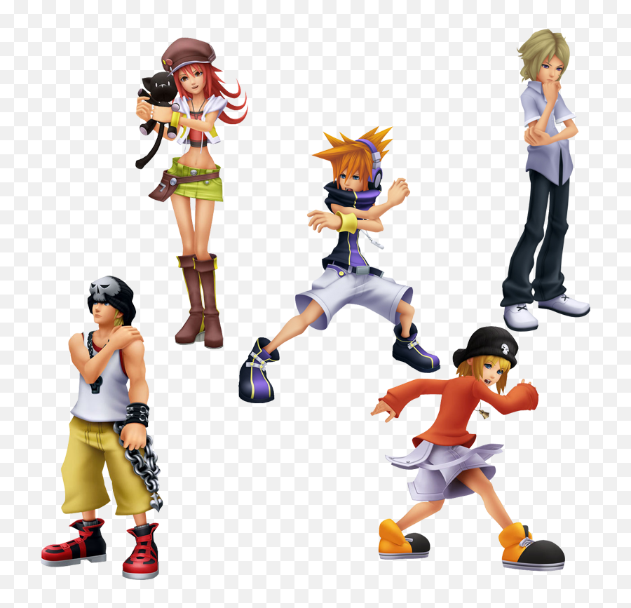 The World Ends With U - Kingdom Hearts Dream Drop Distance Characters Png,The World Ends With You Logo