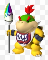 Download Hd Bowser Koopa Jr With Paint Brush In 3d - Bowser Jr Png,Bowsette Png