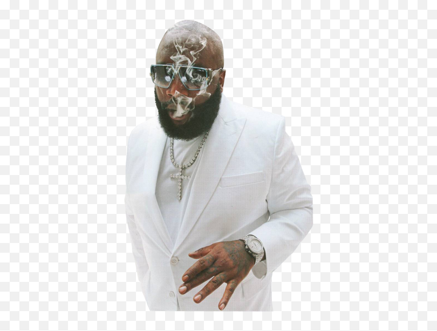 Rick Ross In All White Transparent Png - Rick Ross In Suit,Rick Ross Png