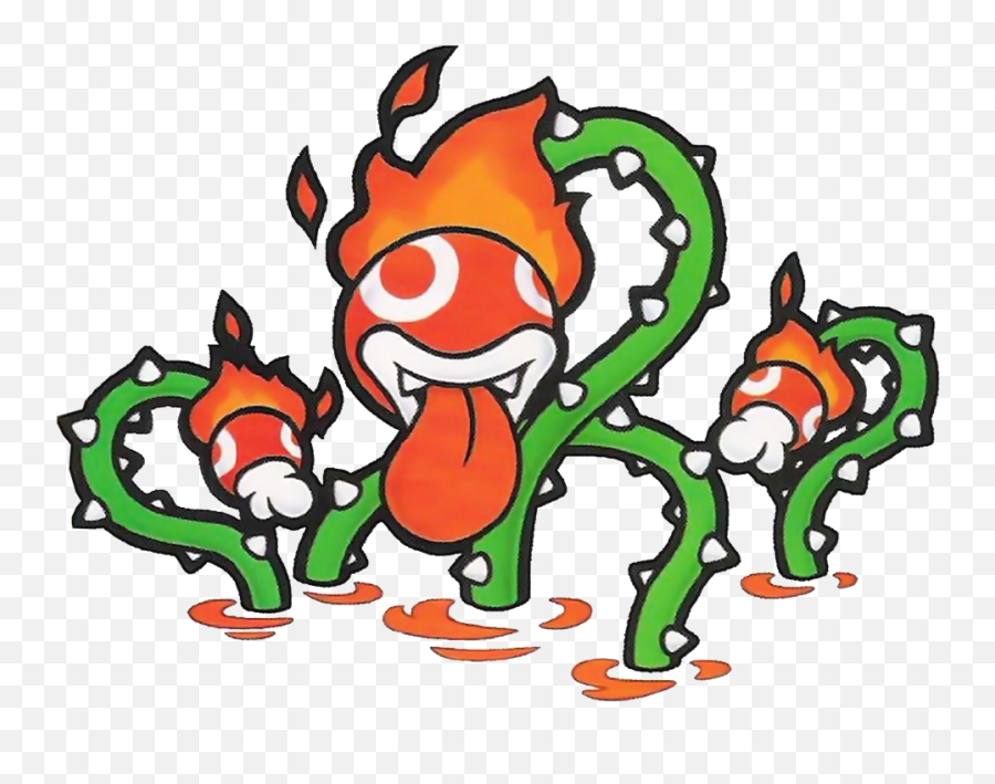 Lava Piranha - Paper Mario Lava Piranha Png,Piranha Png