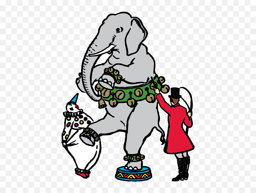 Circus Elephant Clip Art - Vector Clip Art Circus Png,Circus Elephant Png