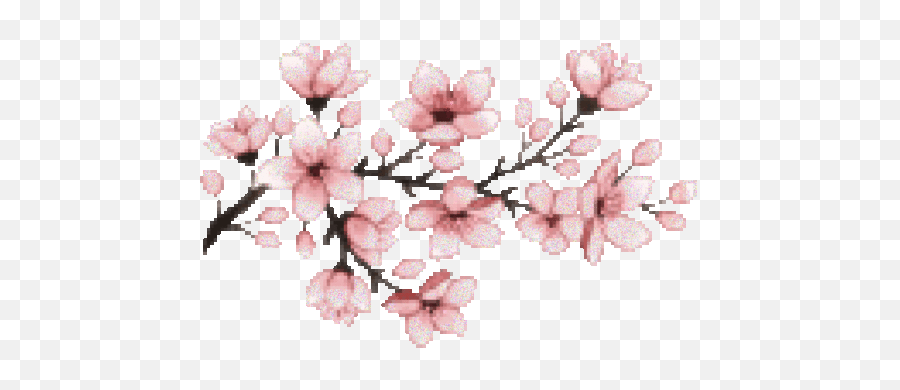 Cherry Blossom Transparent Gif 10 - Cherry Blossom Pixel Art Png,Cherry Blossoms Transparent