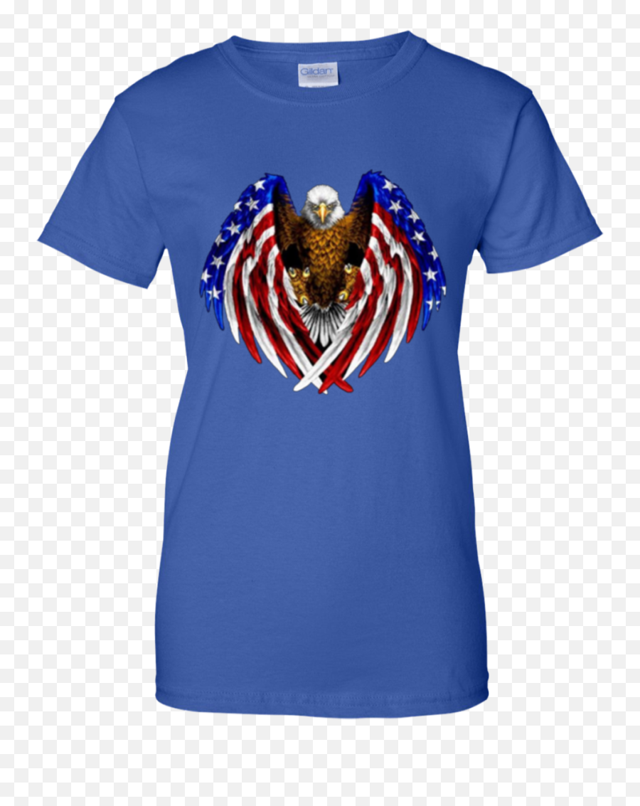 American Flag Eagle Wings T - Shirt U2013 Coventrypals Png,American Flag Eagle Png