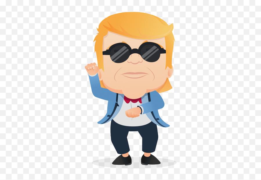 Trump Kpop Dancing Emoji - Eyeglass Style Png,Dancing Emoji Png