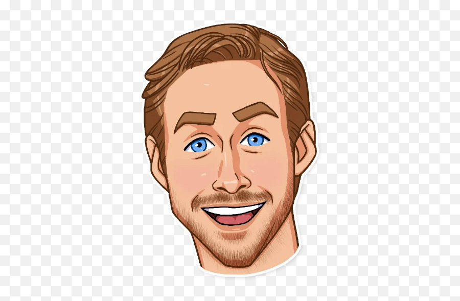 Ryan Gosling - Ryan Gosling Cartoon Drawing Png,Ryan Reynolds Png