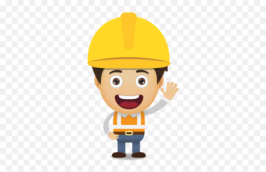 Cartoon Laborer Construction Worker - Cute Construction Worker Vector Png,Construction Worker Png
