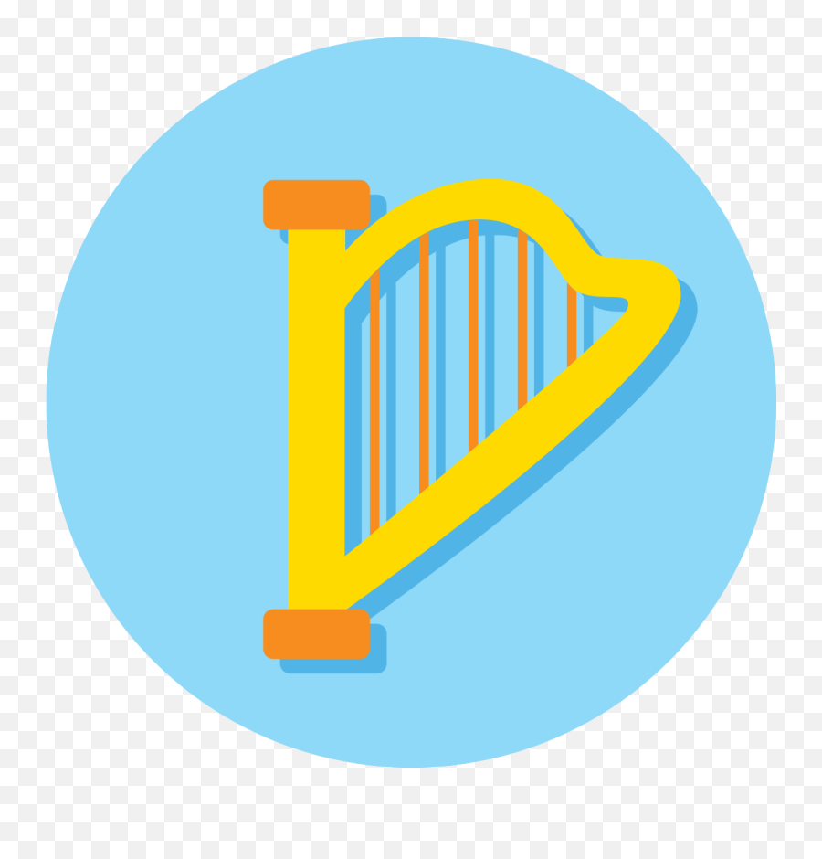 Music Instrument Icon Harp 1206636 Png - Vertical,Lyre Icon