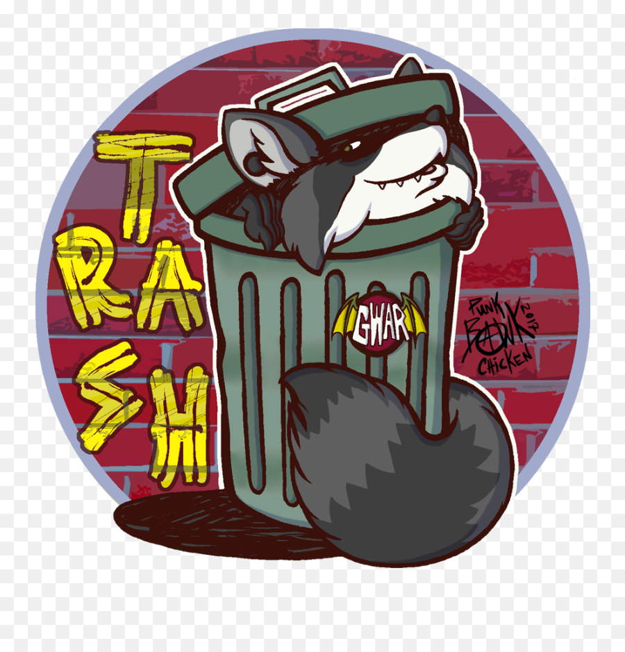 Download Furry Trash - Racoon Louisiana State Seal Full Waste Container Png,Racoon Icon