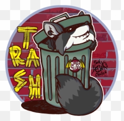 Download Furry Trash - Racoon Louisiana State Seal Full Waste Container Png,Racoon Icon