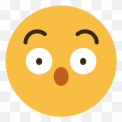 Surprised Emoticon Emoji Symbol - Emoji Surpreso Png