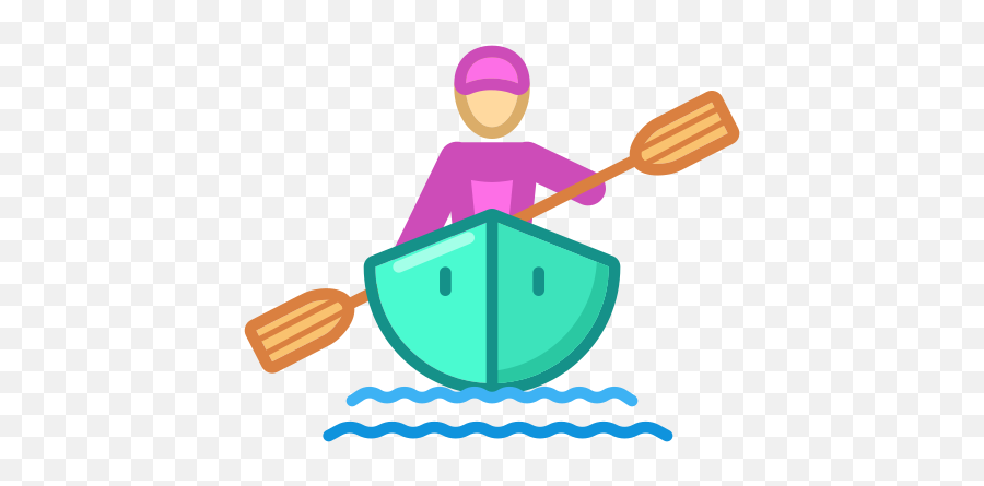 Kayaking Sport Games Fun Activity Emoji Icons - Household Cleaning Supply Png,Oar Icon
