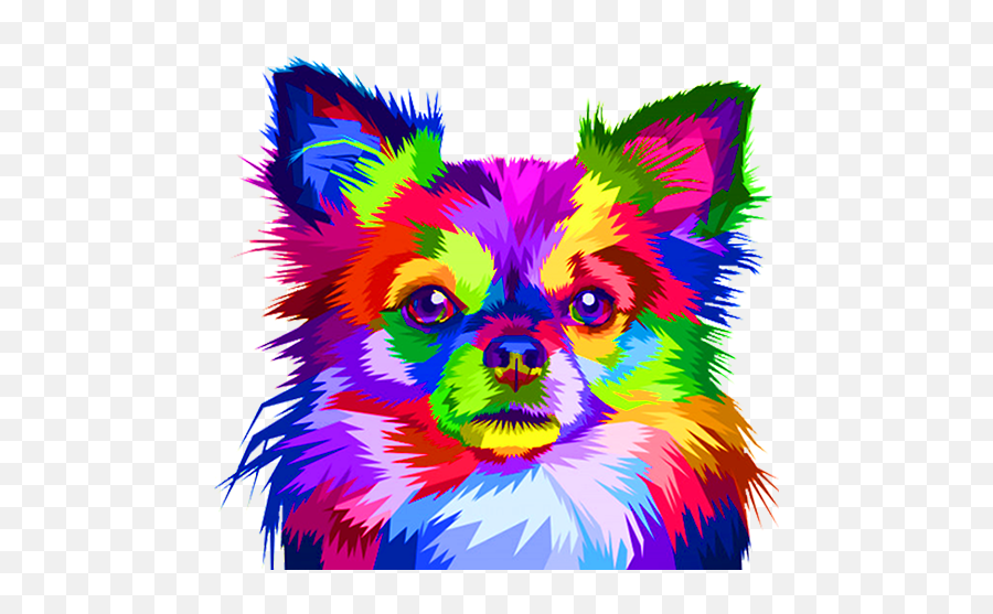 App Insights Pixel Art Color By Number Apptopia - Colorful Chihuahua Painting Png,Pomeranian Icon