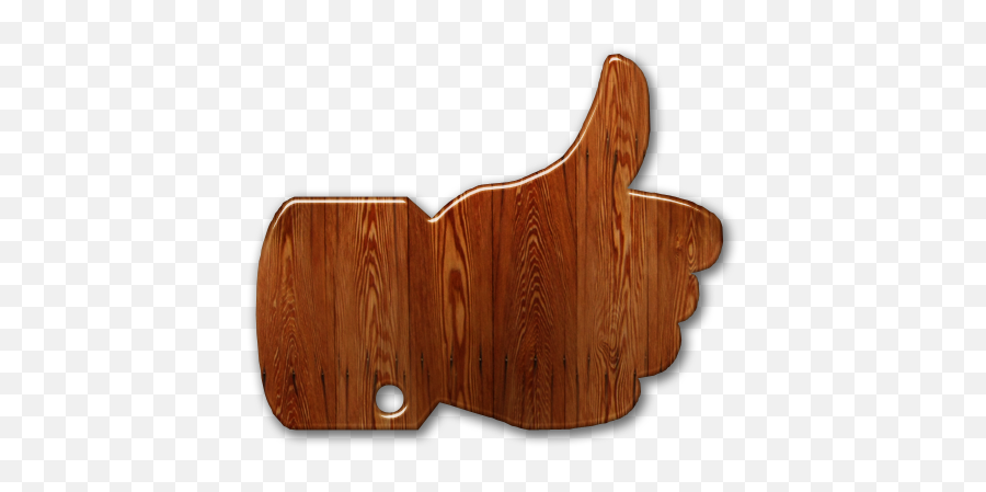 081641 - Glossywaxedwoodiconbusinessthumbsup Wooden Thumbs Up Png,Thumbsup Icon