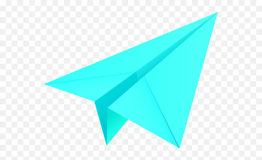 Turquoise Blue Paper Plane Aeroplane Vector Icon Data - Color Paper Airplane Clipart Png,Airplane Icon Vector