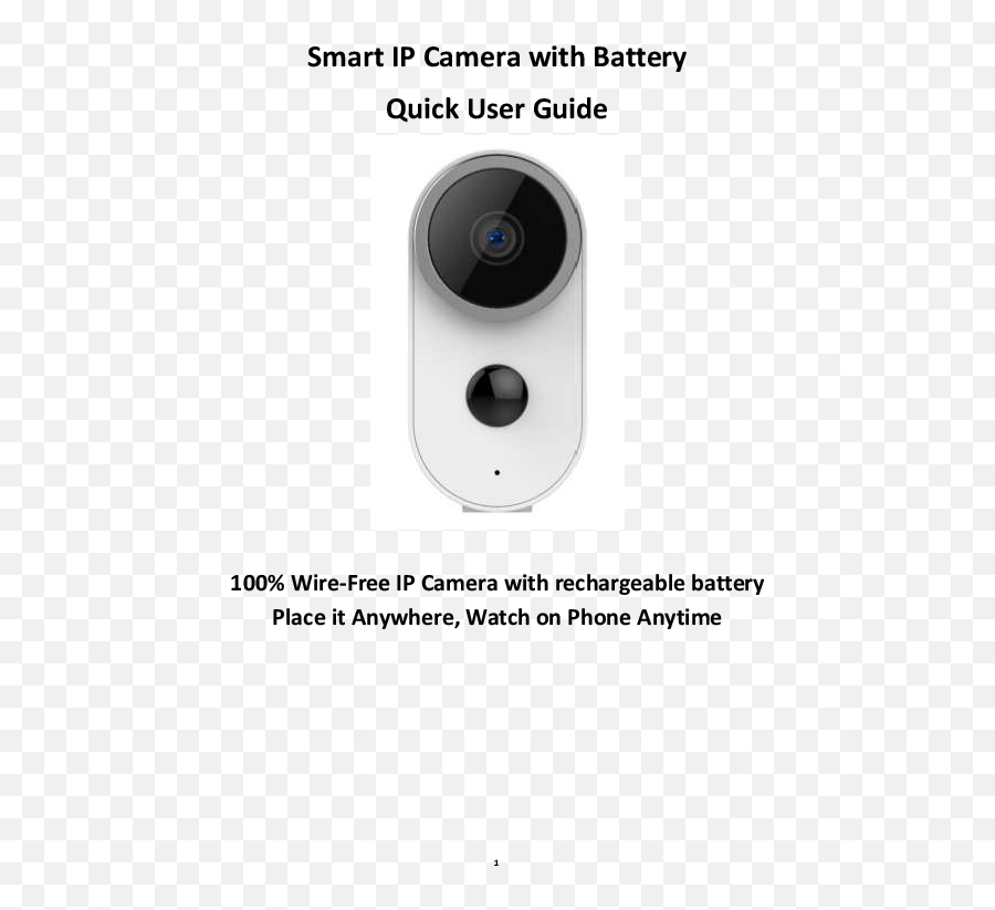 Adorcam A4 Smart Ip Camera With Battery User Guide - Manuals Dot Png,Foscam Icon