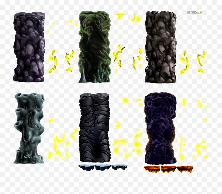 Download Click For Full Sized Image Stone Pillars - Dust And Stone Pillar Sprite Png,Pillars Png