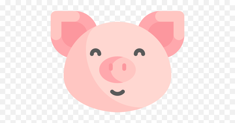 Pig - Free Animals Icons Png,Face Flat Icon