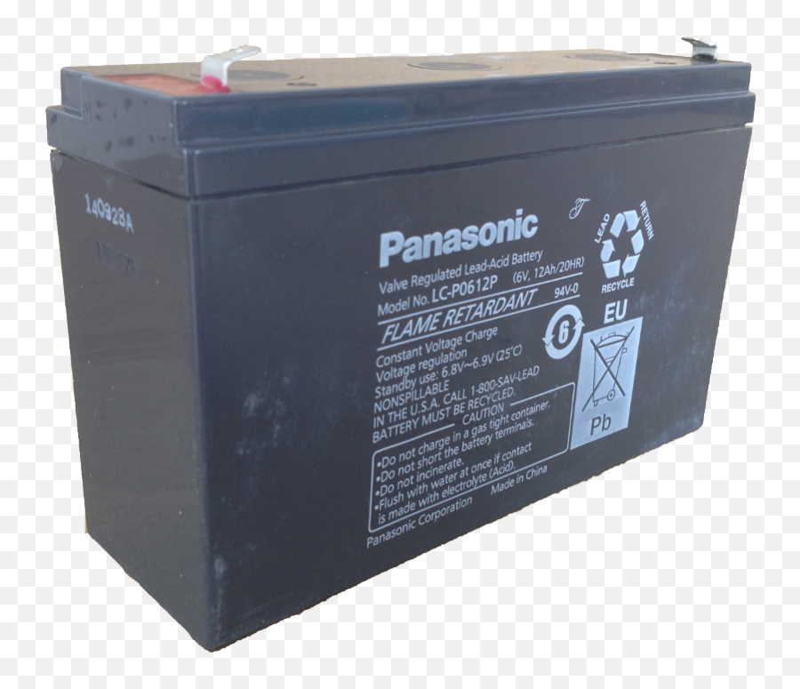 Panasonic Lc - P0612p Lead Acid Battery Portable Power Png,Rechargeable Battery Icon