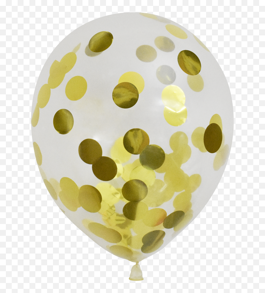 Confetti Gender Reveal Balloons - Confetti Gold Balloons Png,Gold Confetti Png