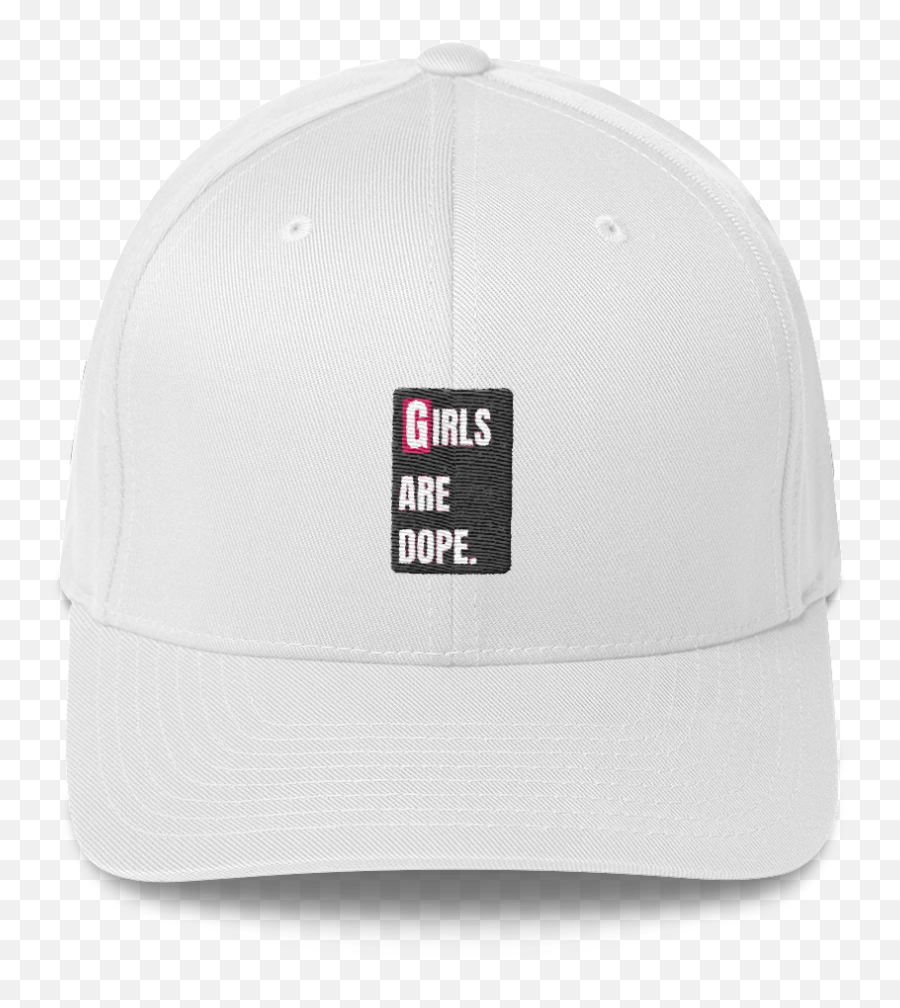 Girls Are Dope - Black Box Logo White Cap Baseball Cap Png,Dope Logo