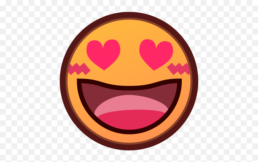 Emoji Heart Eyes Png Picture - Shaped Eyes Smiling Face With Heart Eyes Emoji Png,Heart Eyes Png