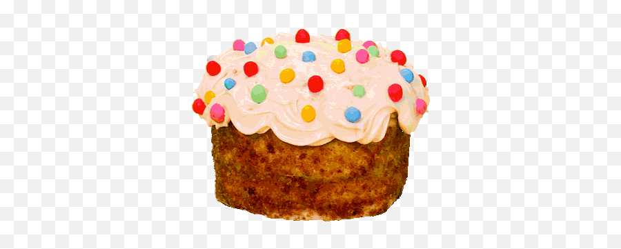 Unicorn Cakes Happy Birthday Cake Gif - Cupcake Png,Confetti Gif Transparent Background